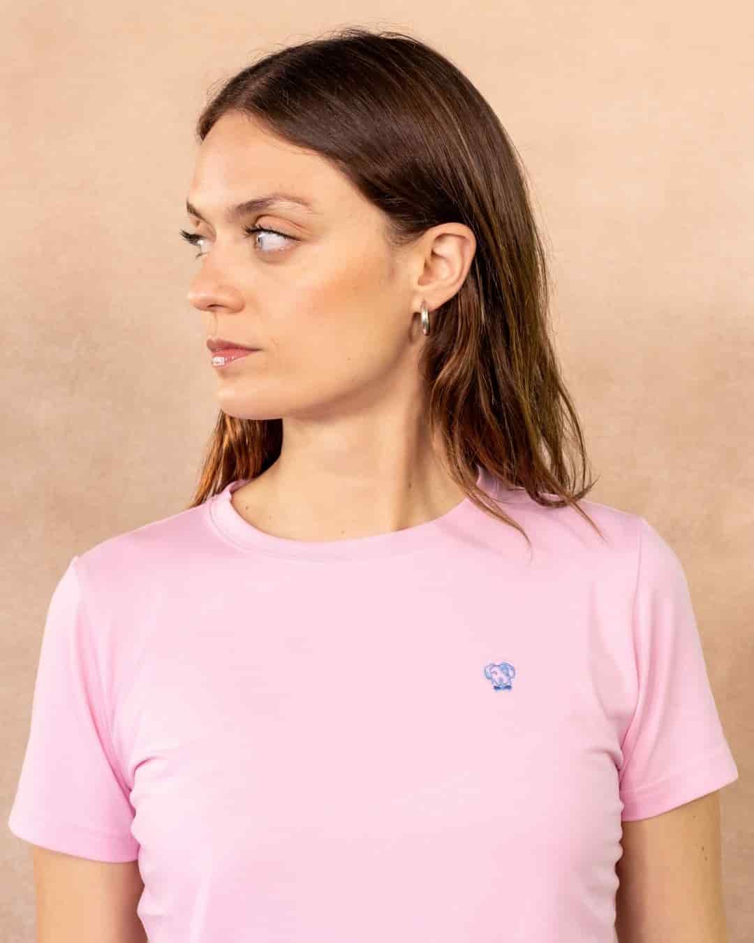 Camiseta Antimanchas de Mujer Rosado - miniatura 4