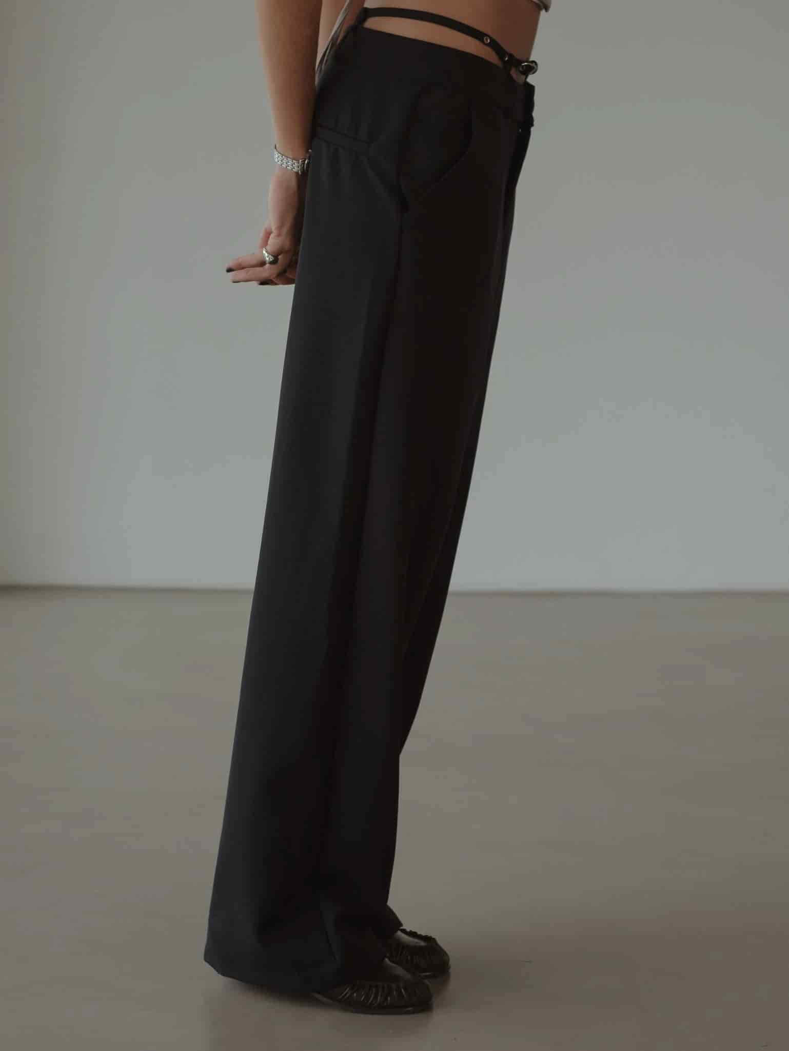 CROSS BELT TROUSER - BLACK - miniatura 8
