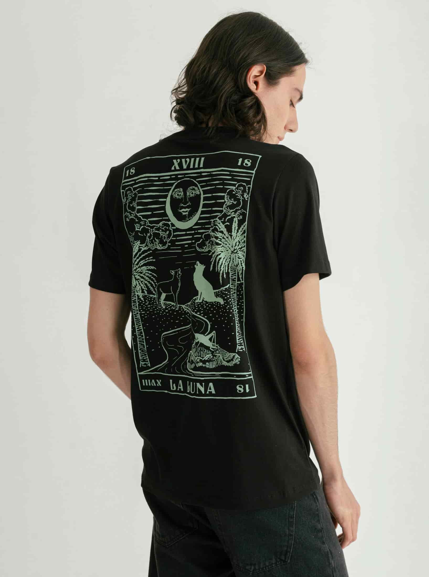 CAMISETA TAROT LUNA HOMBRE - miniatura 1