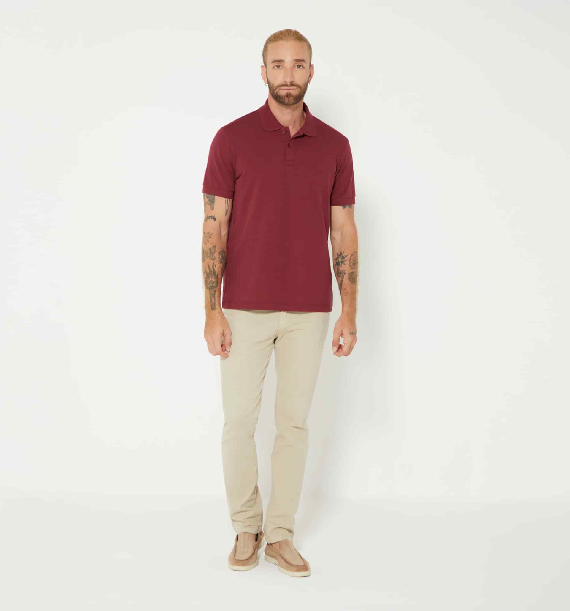 Polo básico para hombre slim fit - miniatura 16