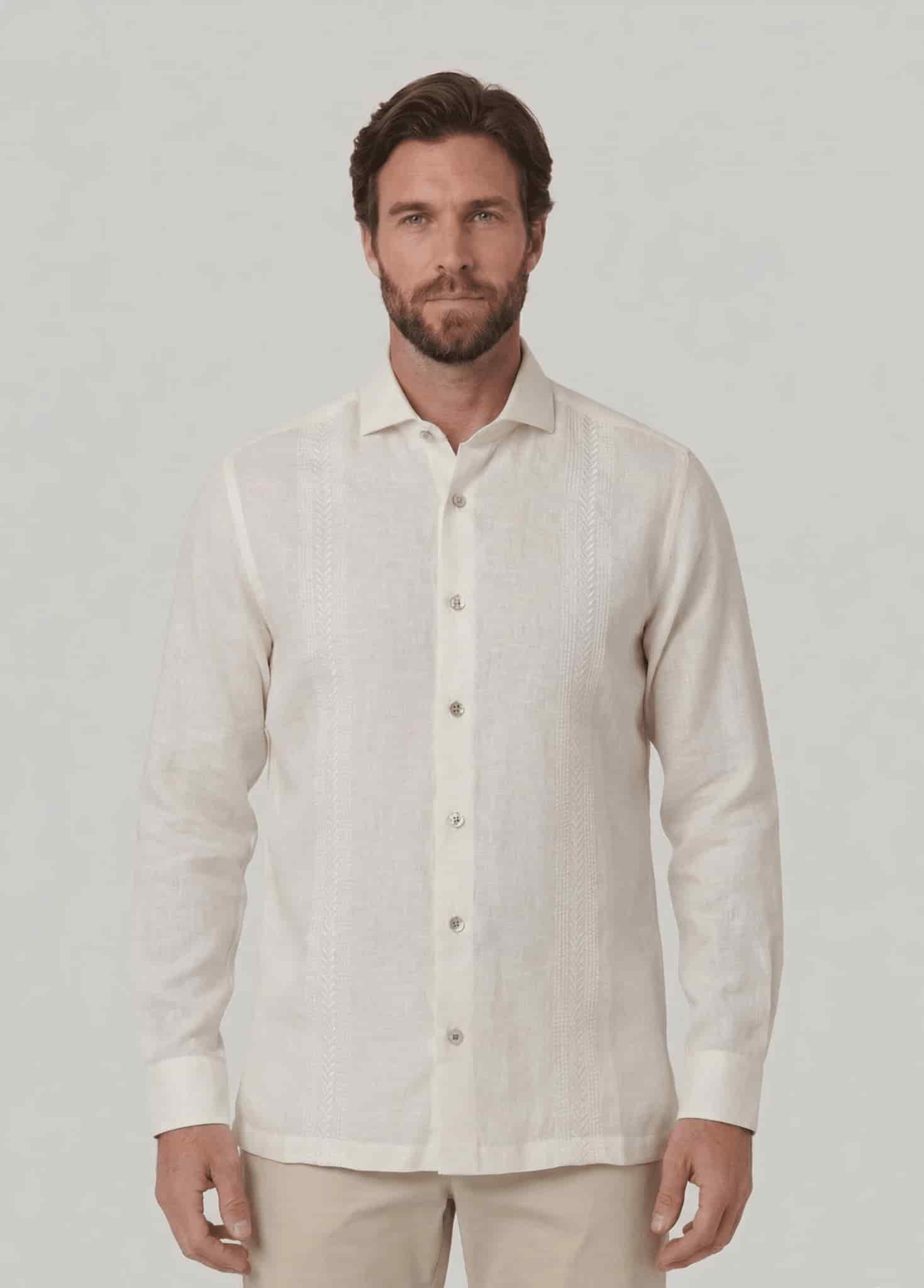 Guayabera ml bordada 010125065 - miniatura 1