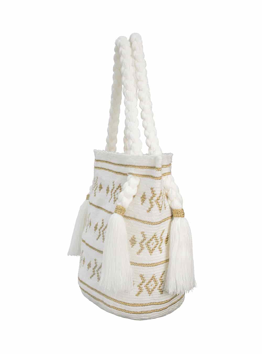 Tote bag  wayuu silver gold - miniatura 4