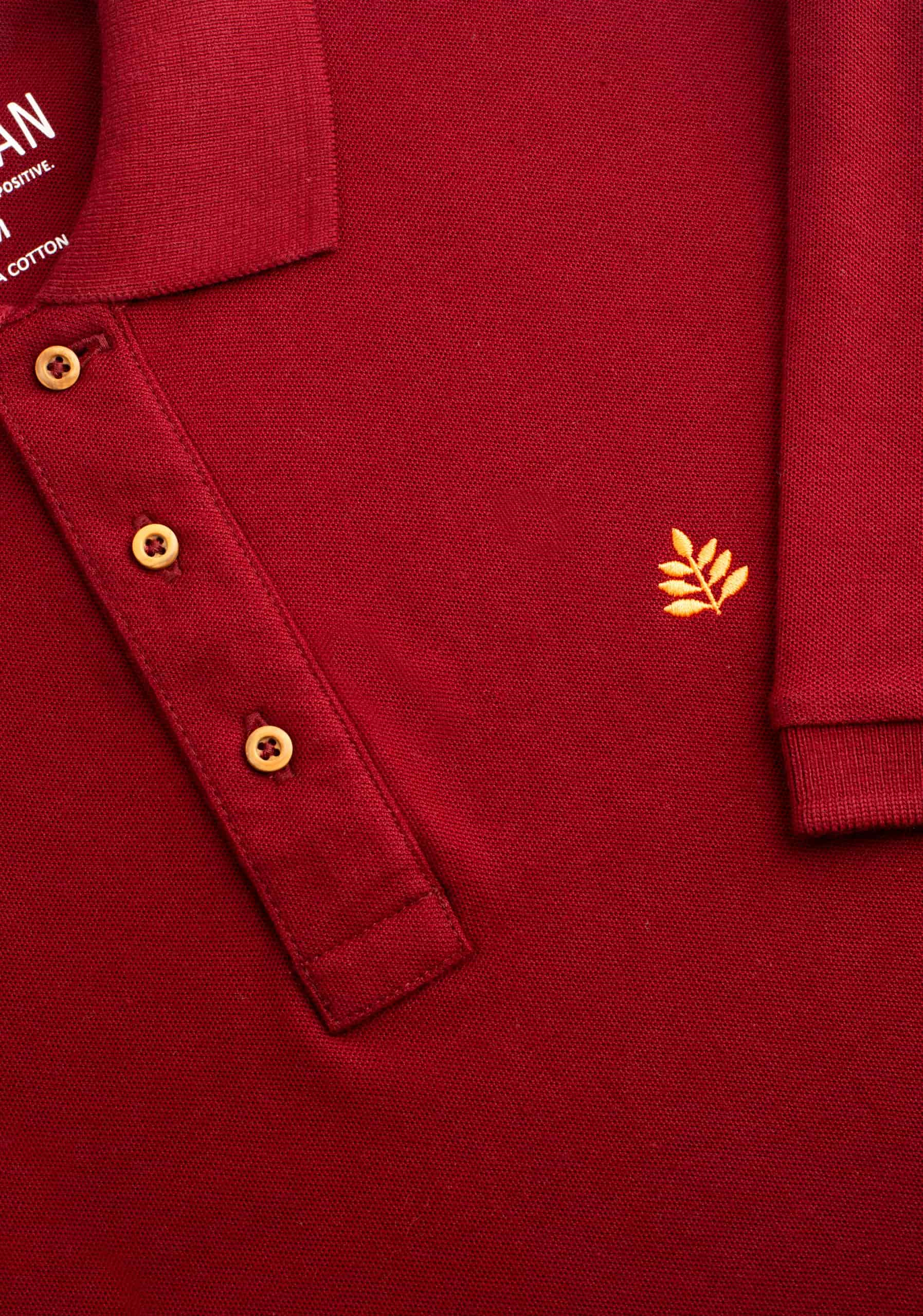 Camiseta Polo H Unicolor L-Nar Vino - miniatura 7