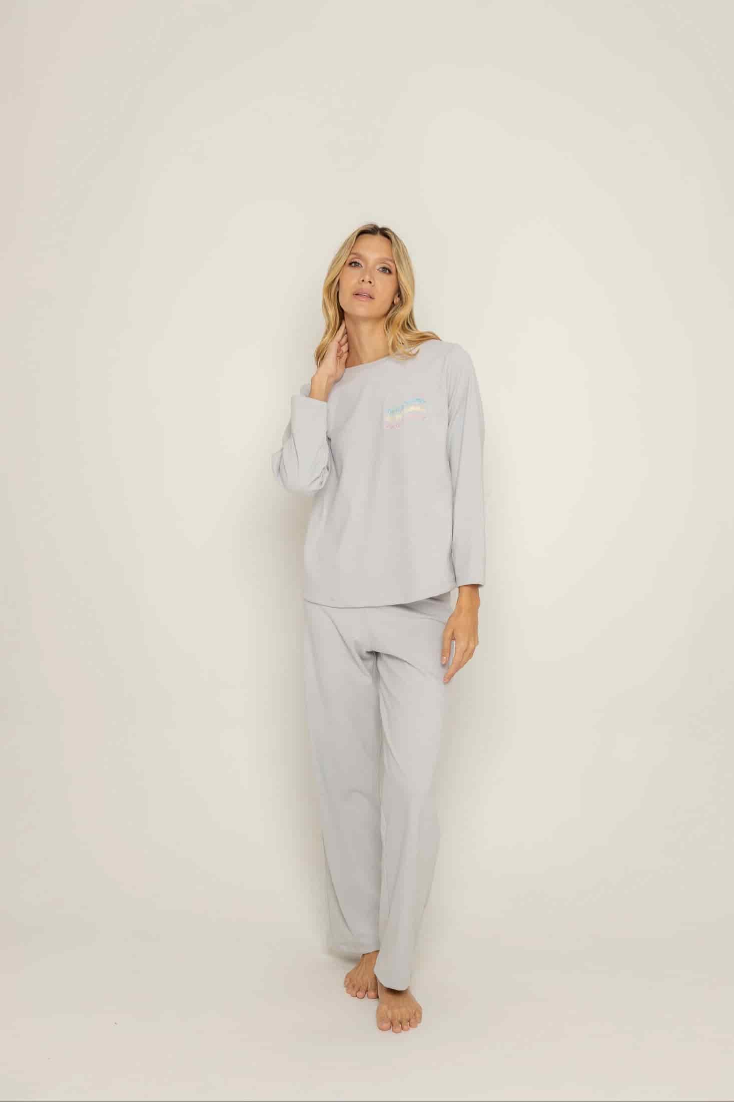 Conjunto pantalón térmico gris claro - miniatura 2