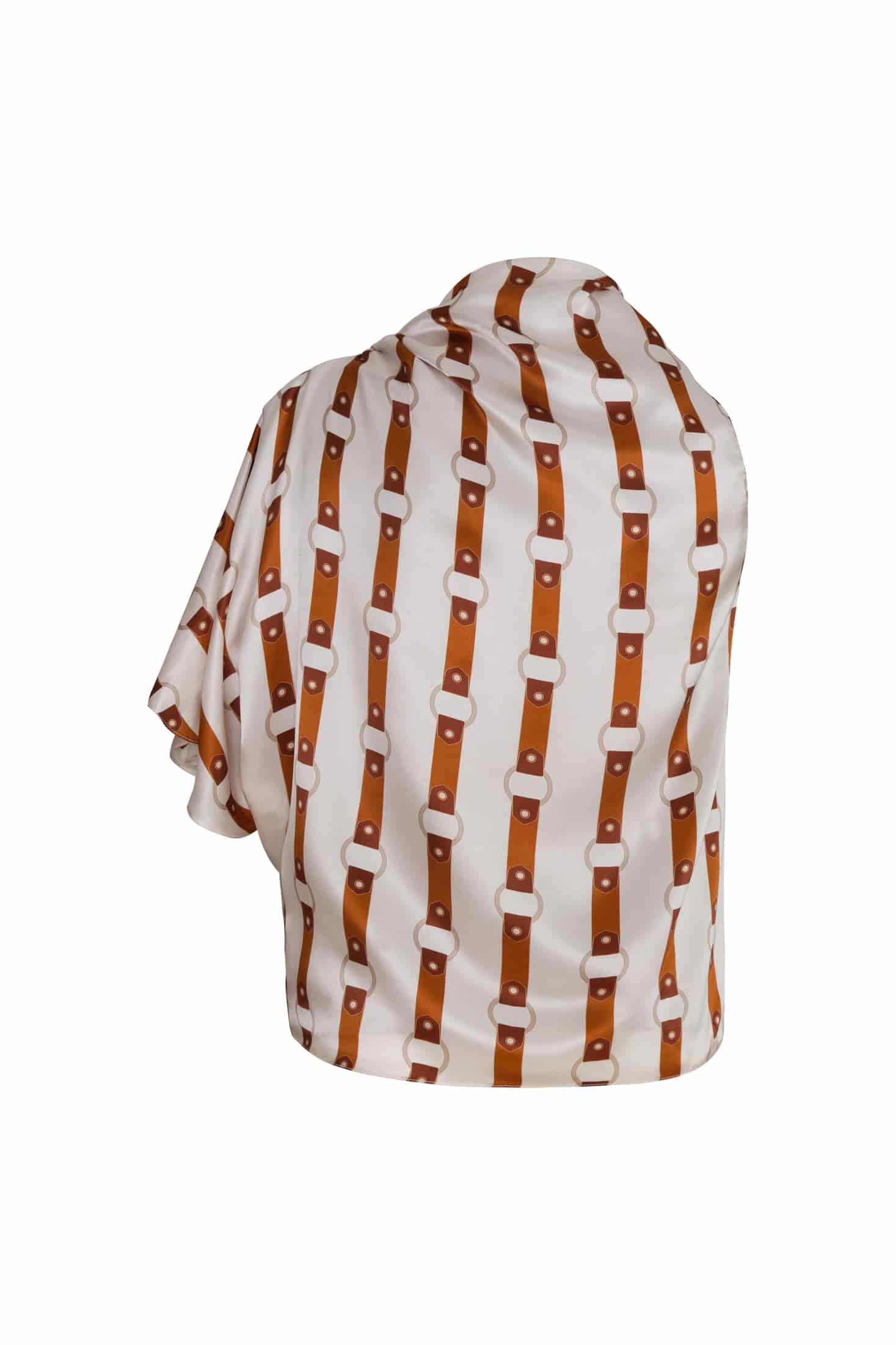 Chiminango Satin Silk Blouse / Horse Reins - miniatura 2