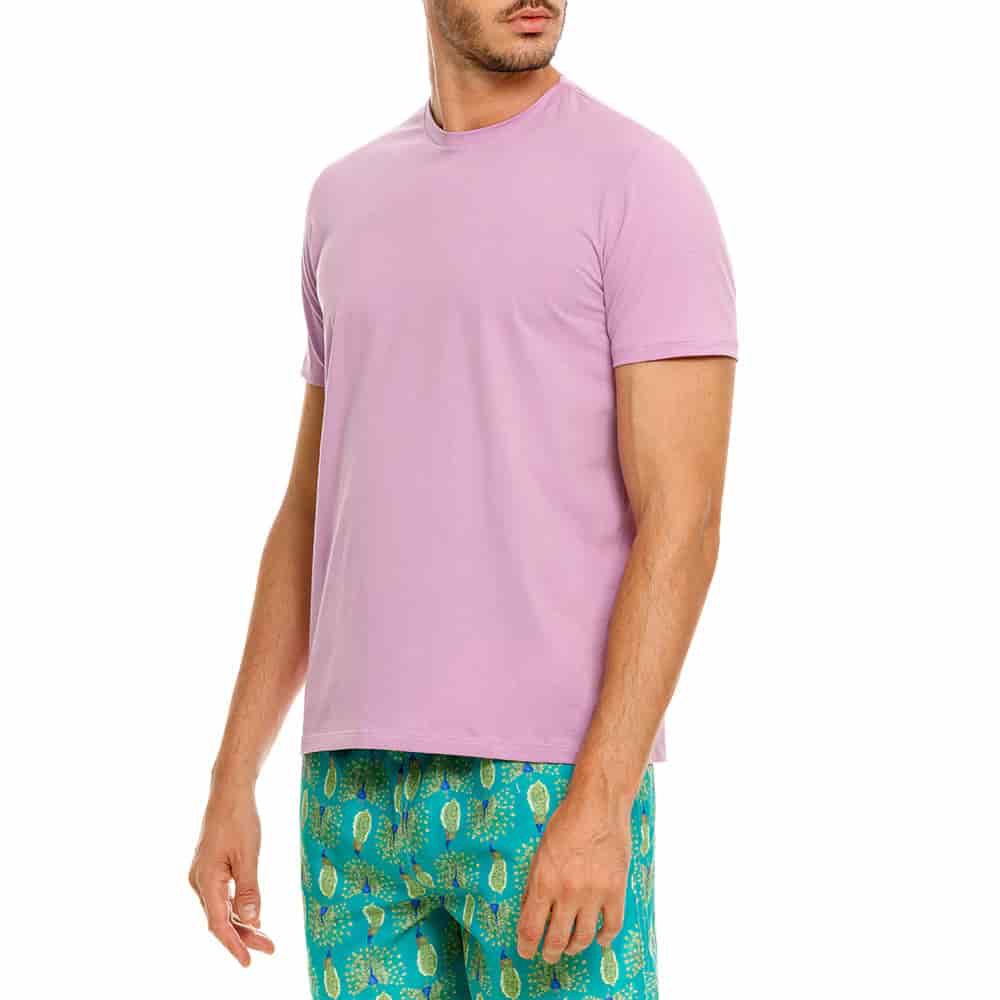 CAMISETA CUELLO REDONDO GORRIÓN MORADO - miniatura 2