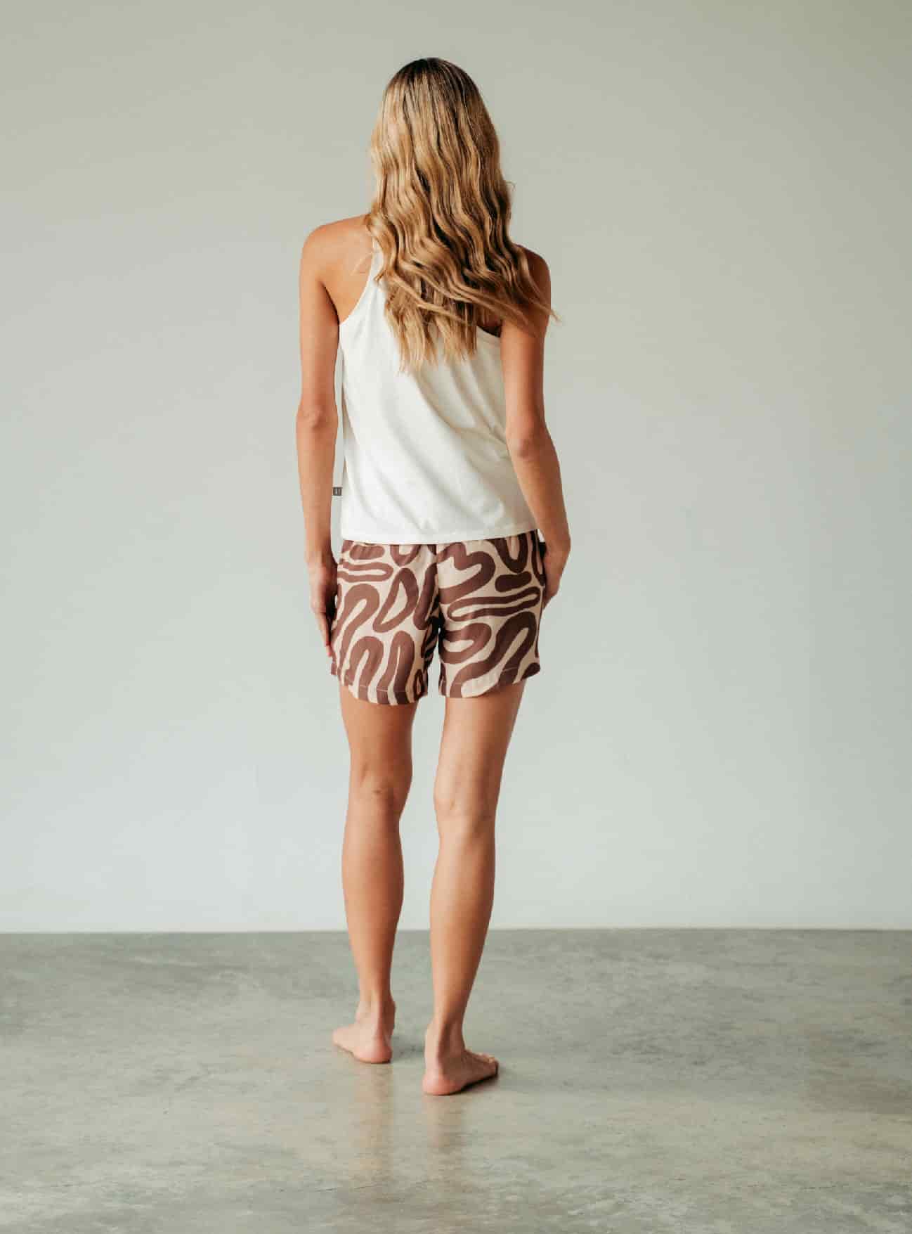 Pijama Short Mujer Brown - miniatura 4