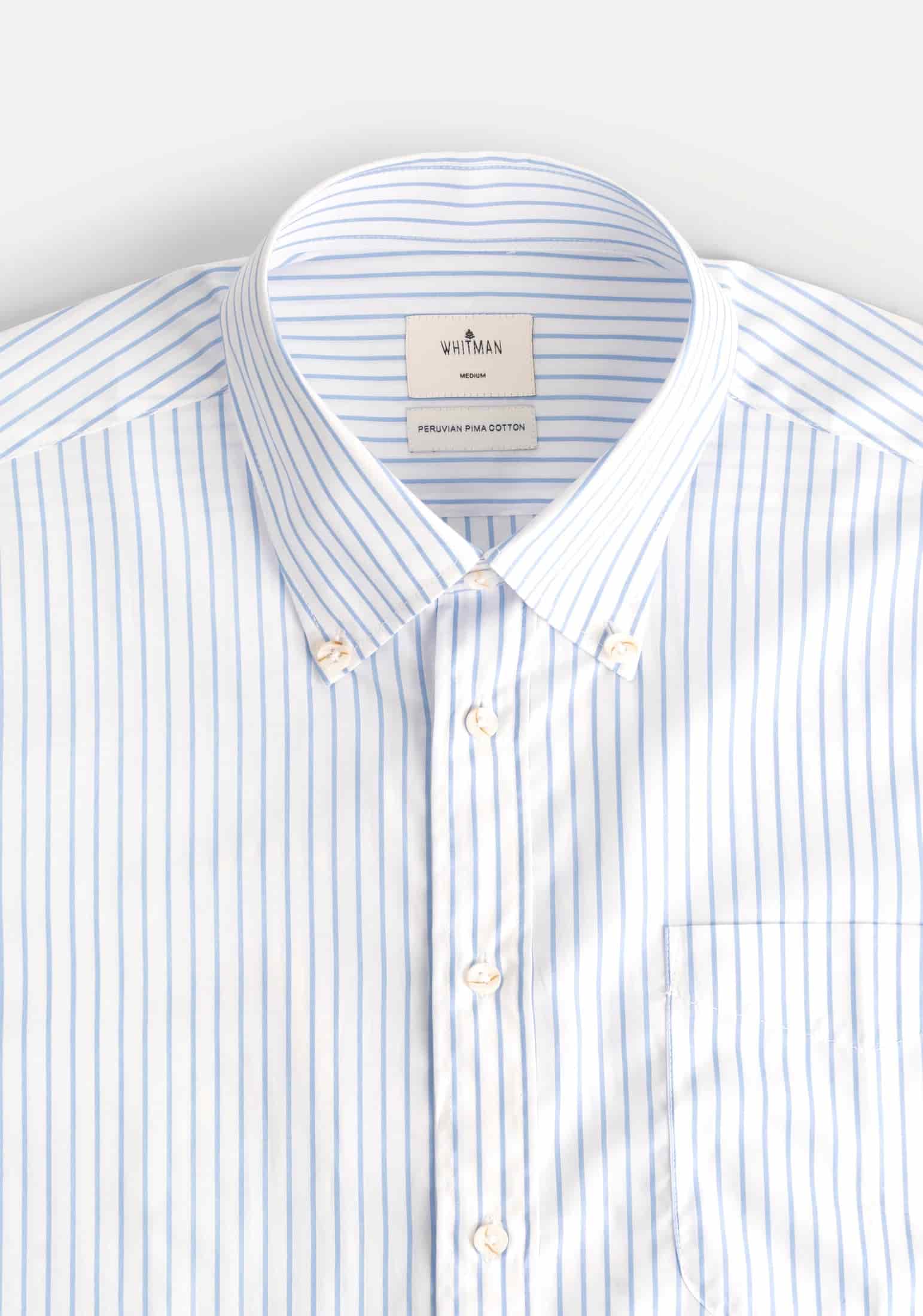 Camisa H CBD Rayas Bols. Grd. Azul Medio - miniatura 2
