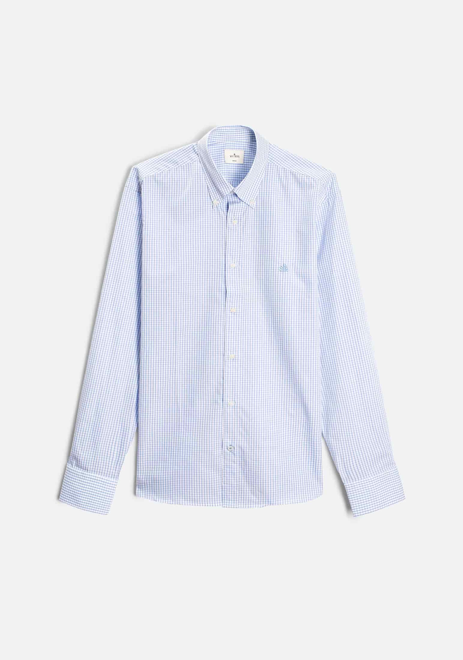Camisa H CBD Cuadros L-Azl Azul Claro - miniatura 1