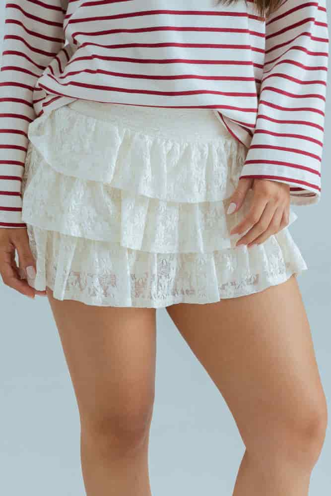 Mini Falda Blonda Capas - miniatura 1