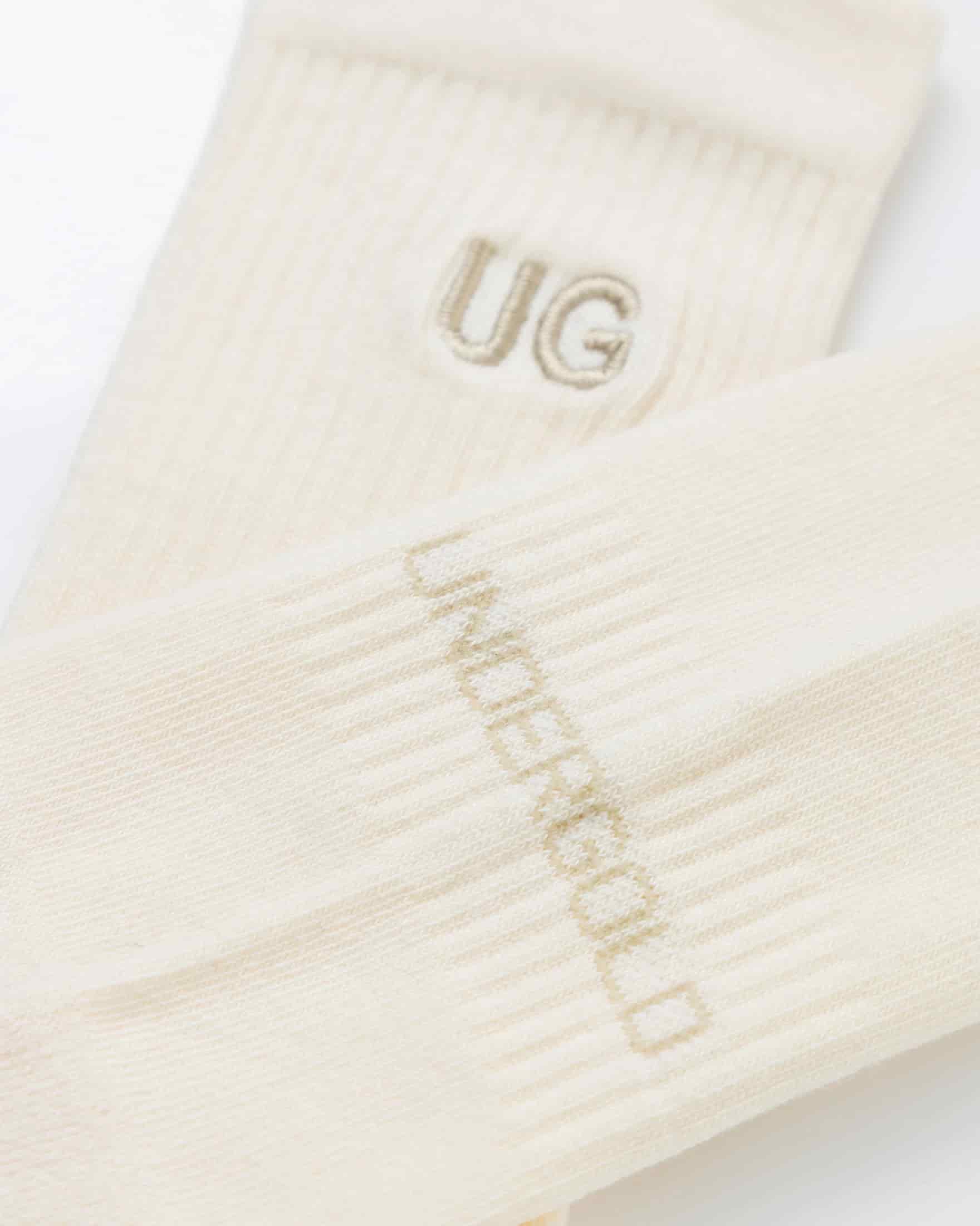 Basics Embroidered UG Socks Cream - miniatura 4