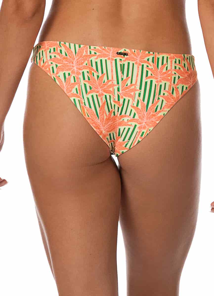 Maaji Blooming Stripes Iconic Low Rise Thin Side Bikini Bottom - miniatura 3