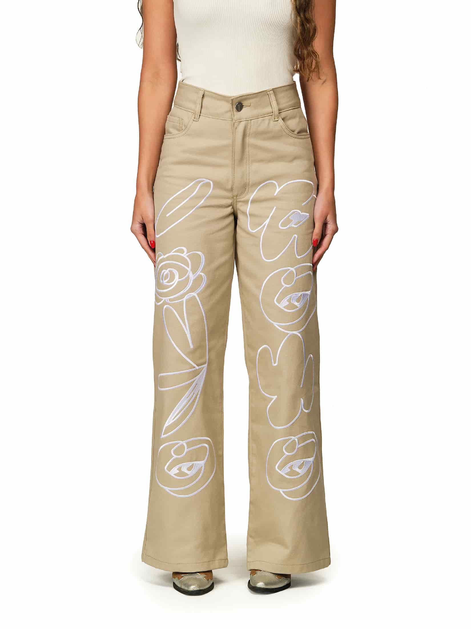Pantalon Beige Recuerdo - miniatura 1