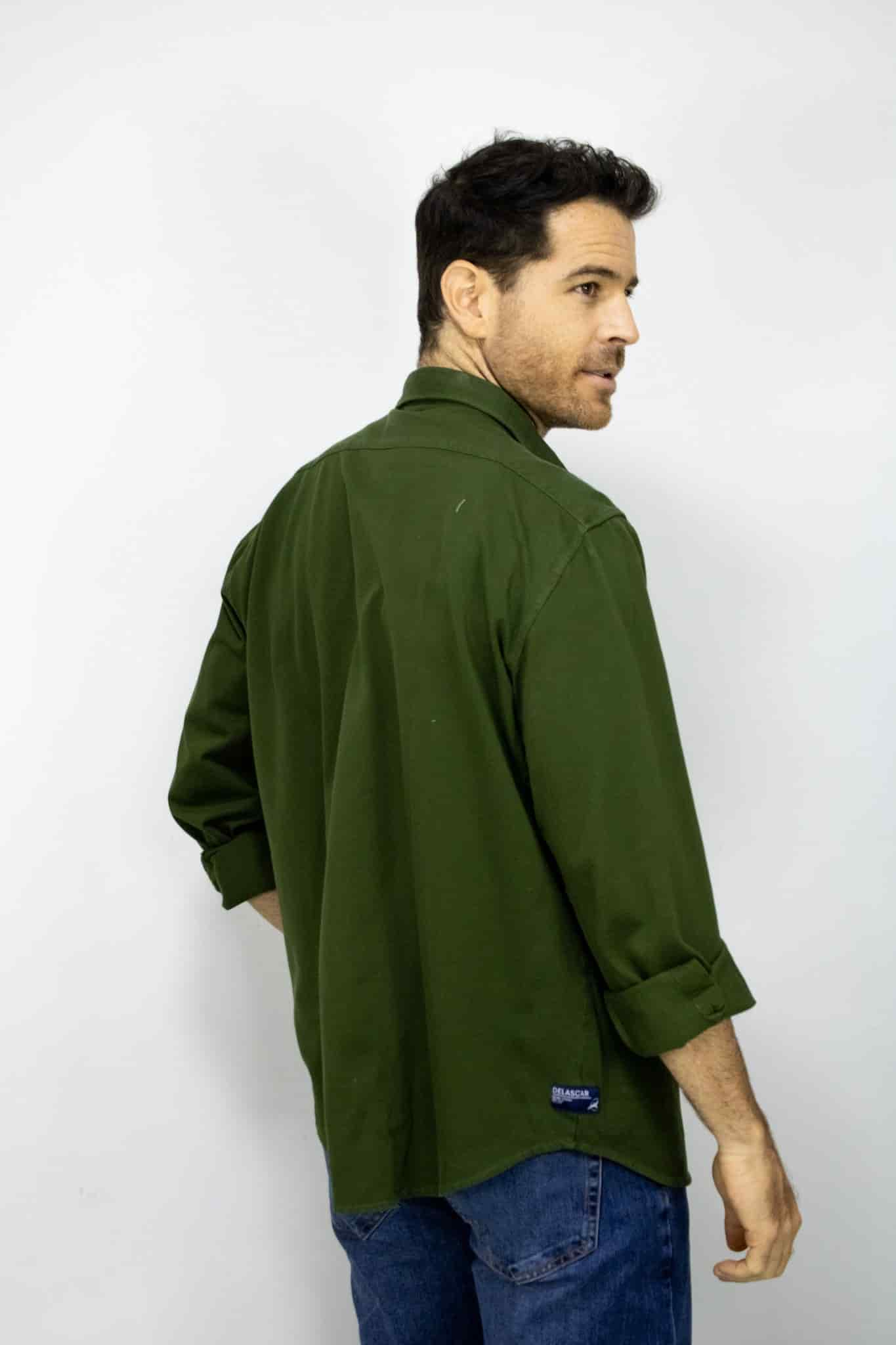 SOBRECAMISA  MANGA LARGA VERDE PARA HOMBRE - miniatura 3