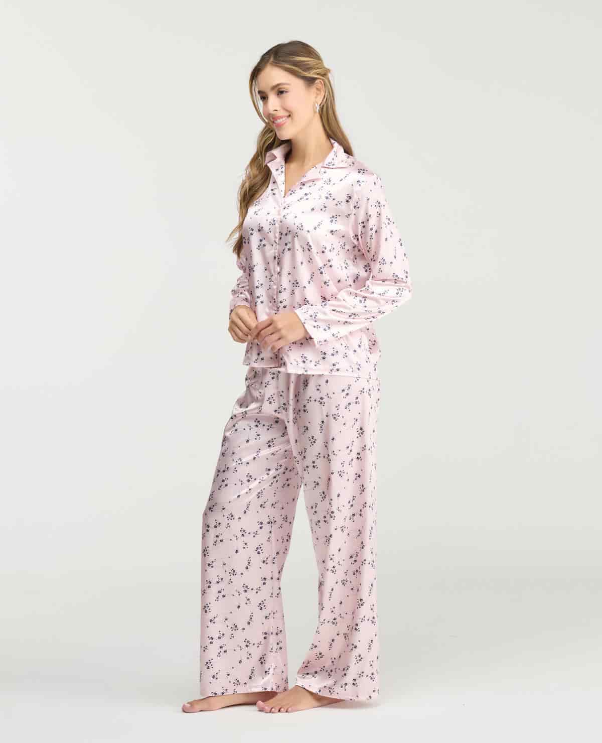 Pijama de Pantalón | Botones Frontales | Pretina Elástica - miniatura 2
