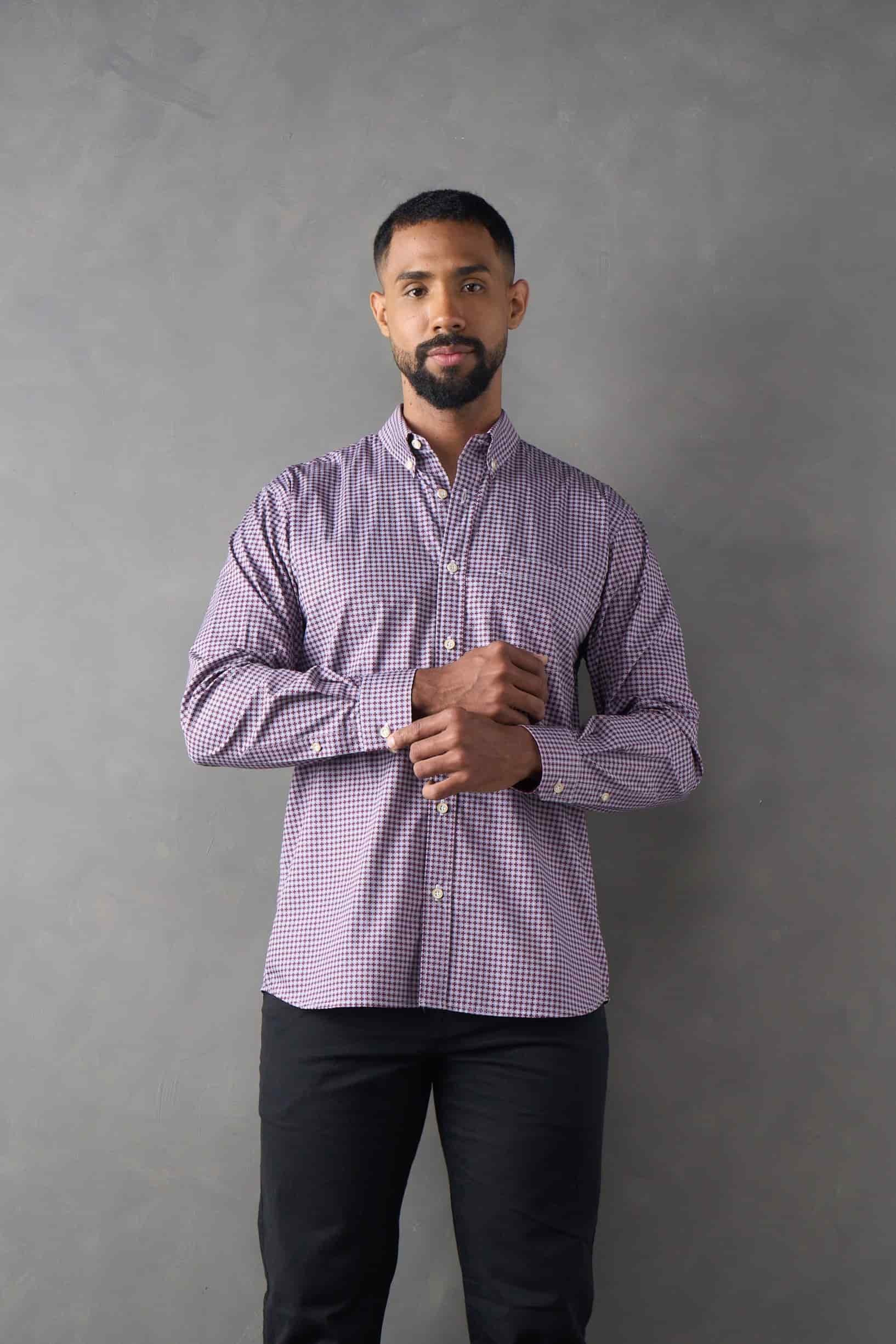 Camisa manga larga regular fit - miniatura 3