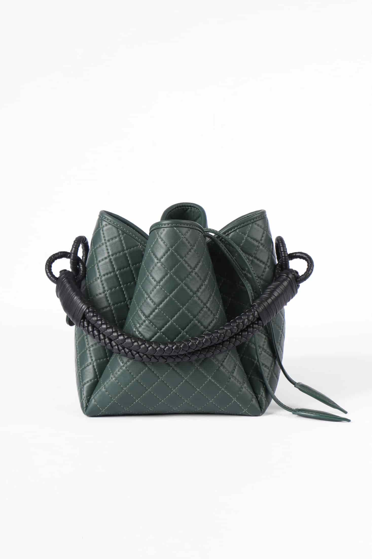 Tulip Bucket Bag, Green & Black - miniatura 1