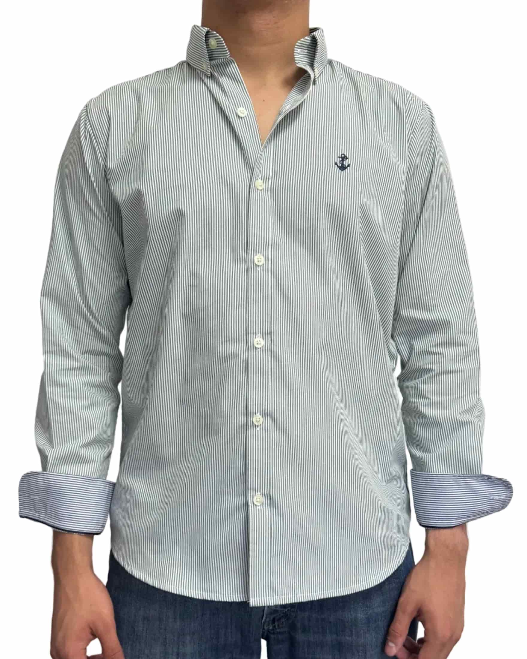 Camisa Rayas Verde - miniatura 3