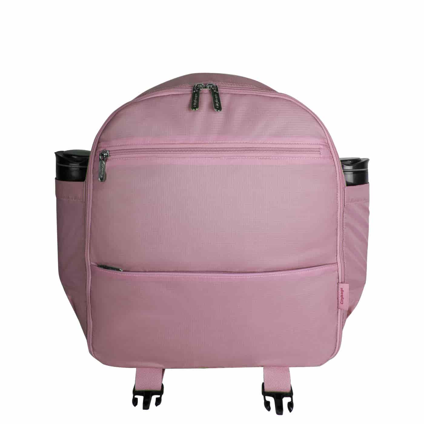 Morral Cabina Tapa Citybags Rosado Pastel - miniatura 4