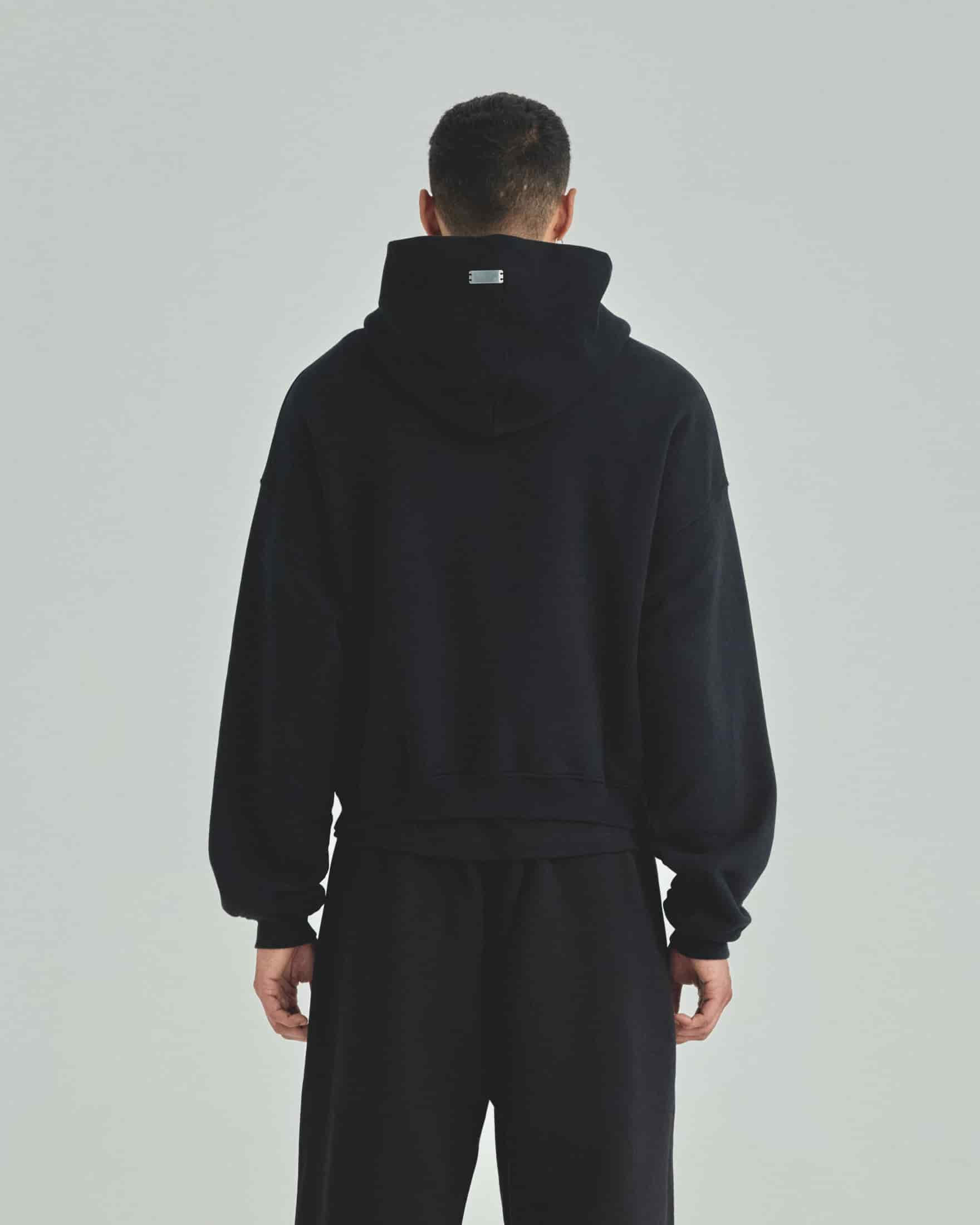 Blanks Boxy Fit Hoodie Black - miniatura 4