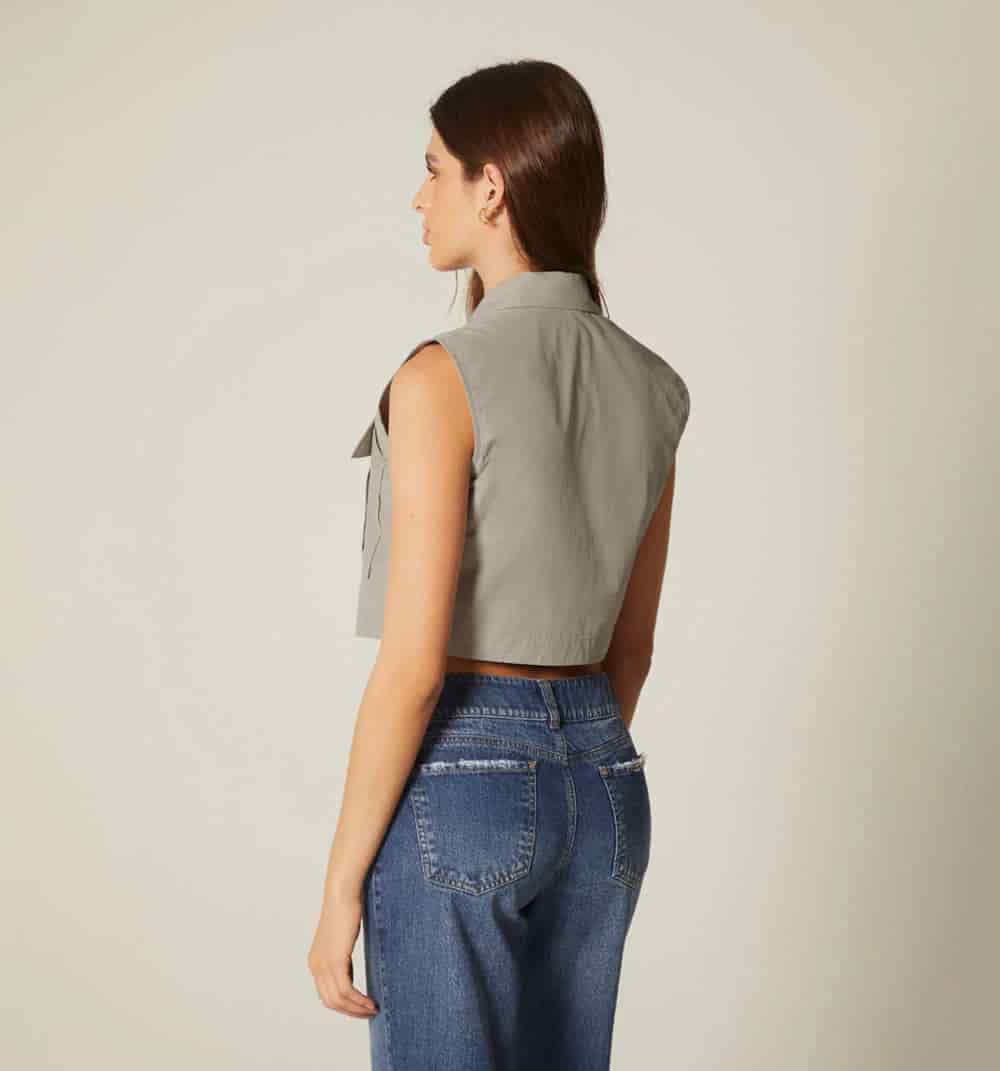 Blusa manga sisa crop - miniatura 10