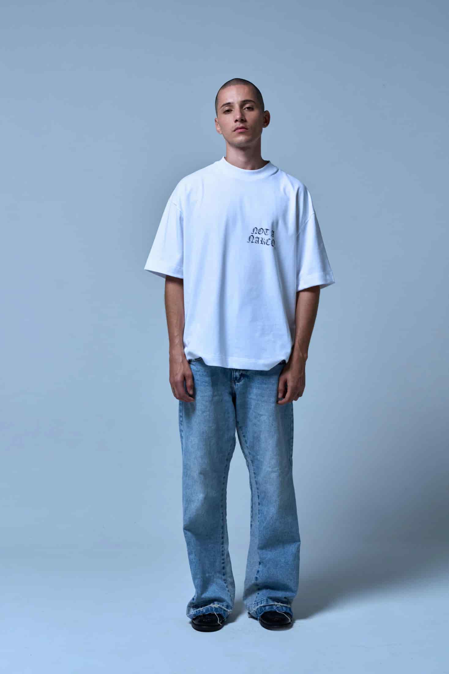 NOT A NARCO FW25 WHITE T-SHIRT - miniatura 3