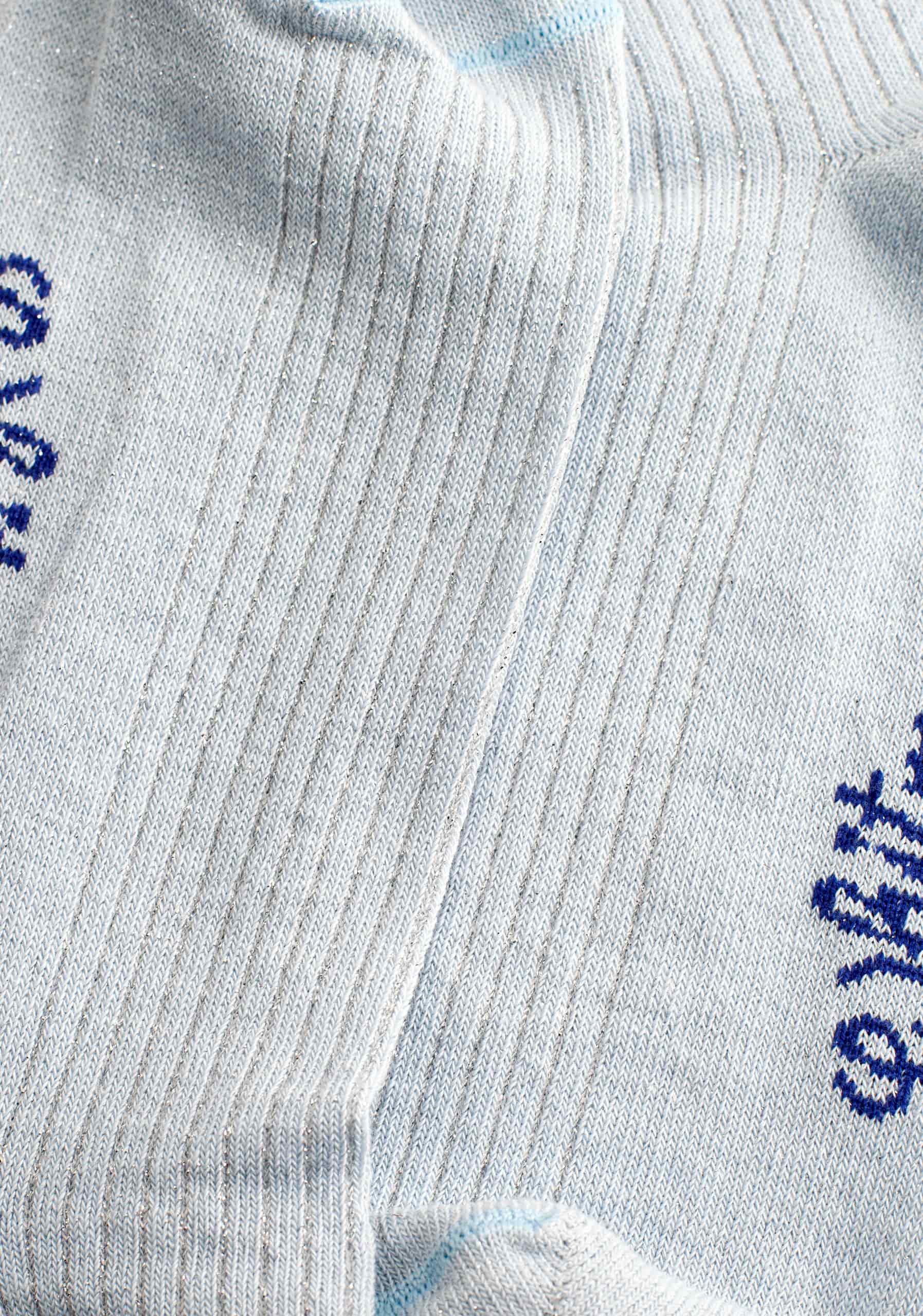 Medias M Formal Unicolor Lurex Azul Claro - miniatura 2