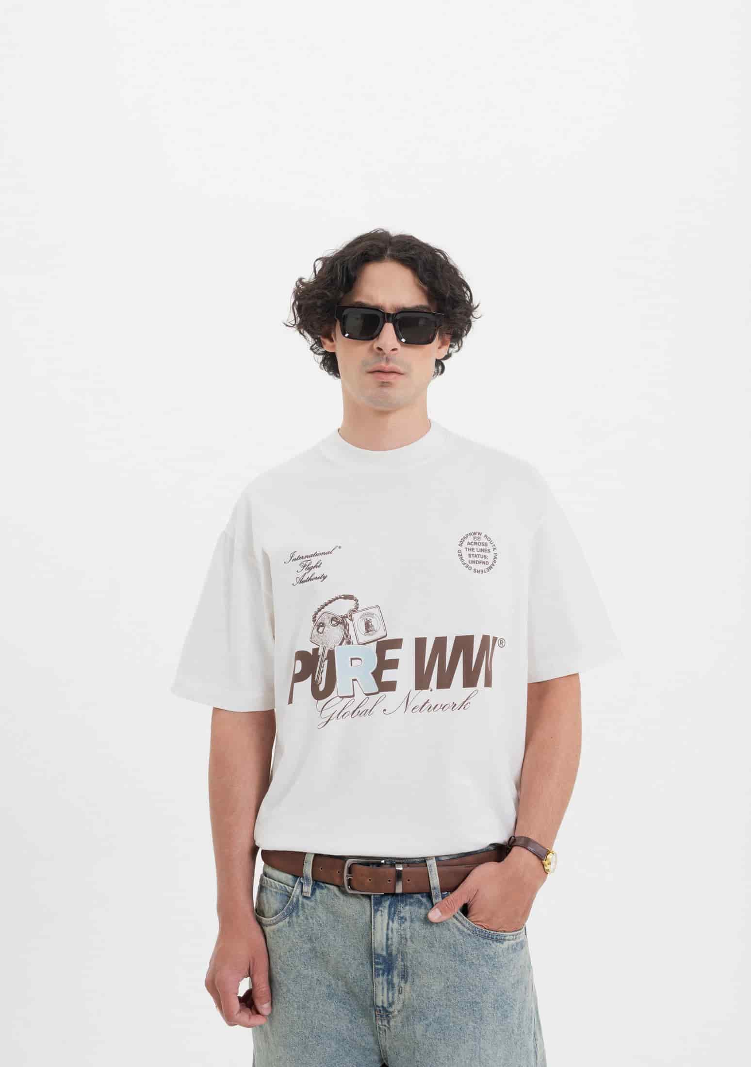 Across The Lines White Key T-Shirt - miniatura 2