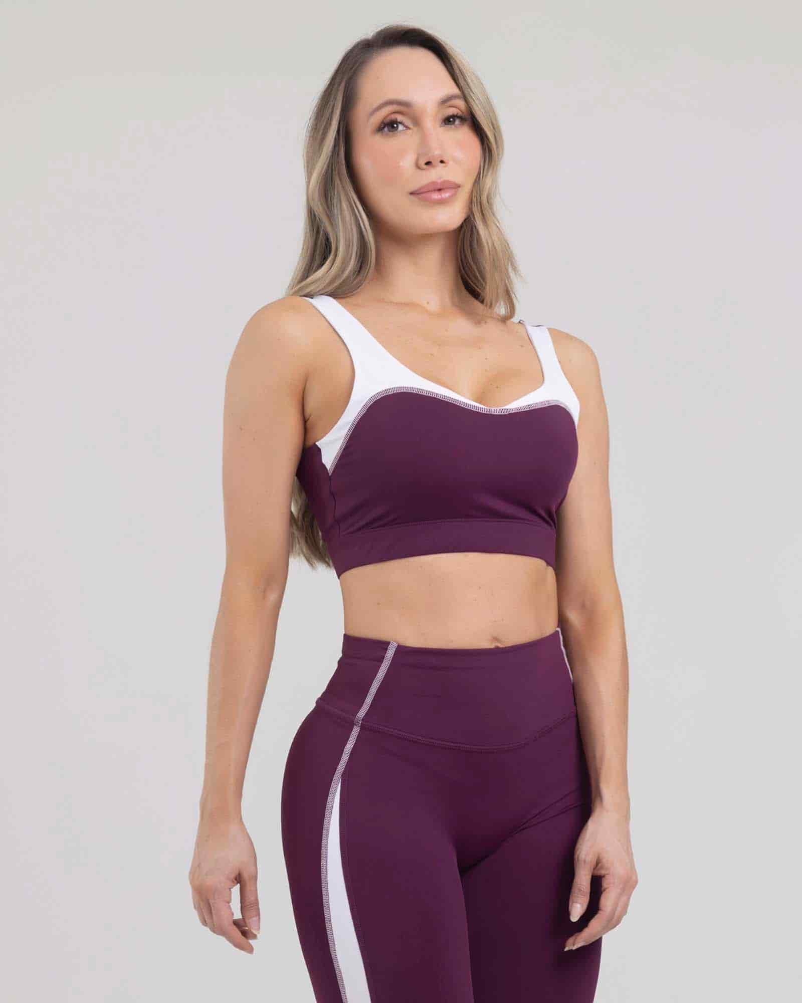 Top sisa vino burgundy sunset flow tropi FIBER - miniatura 1