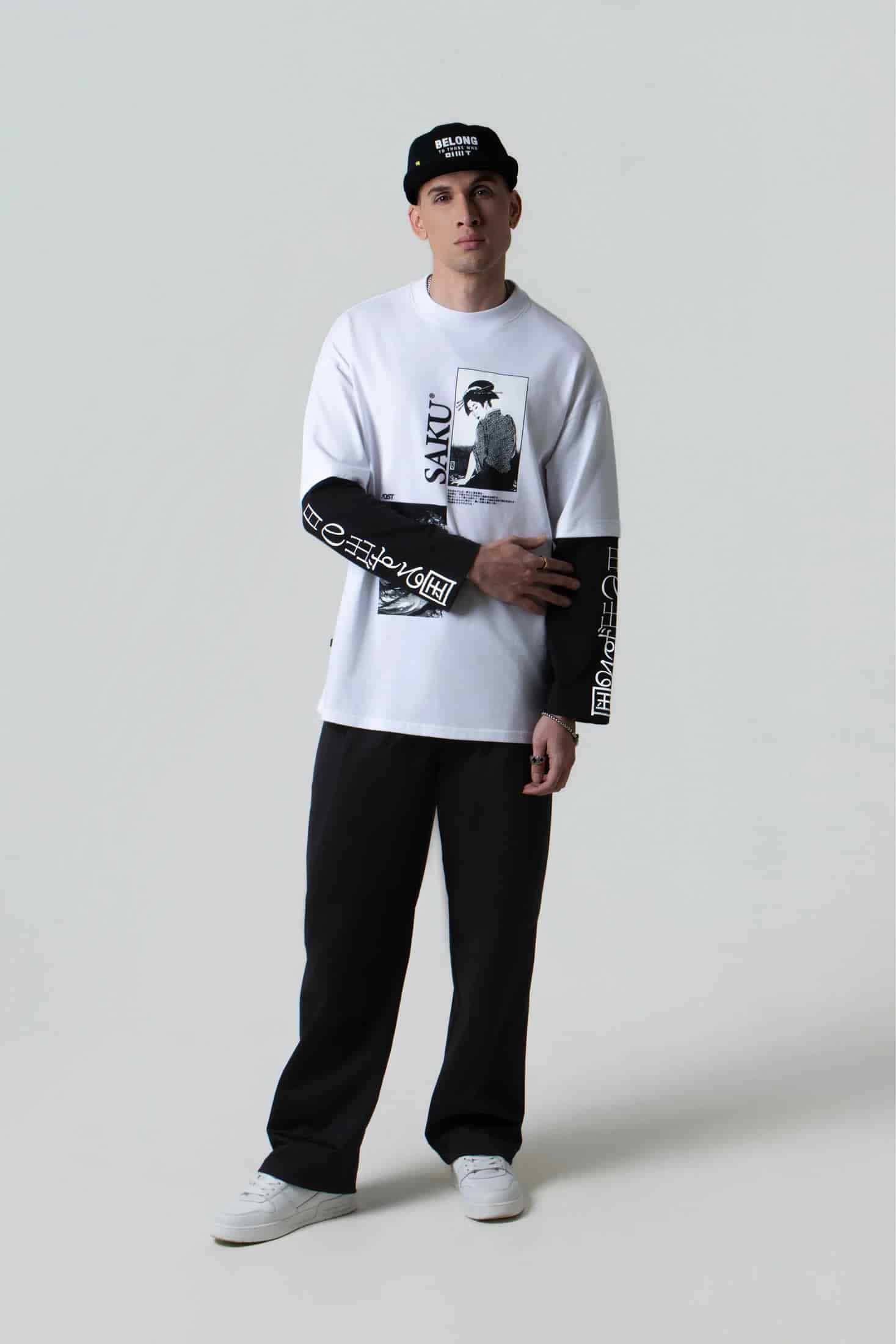 CAMISETA MANGA LARGA COLOR BLANCO BLANCO - miniatura 2