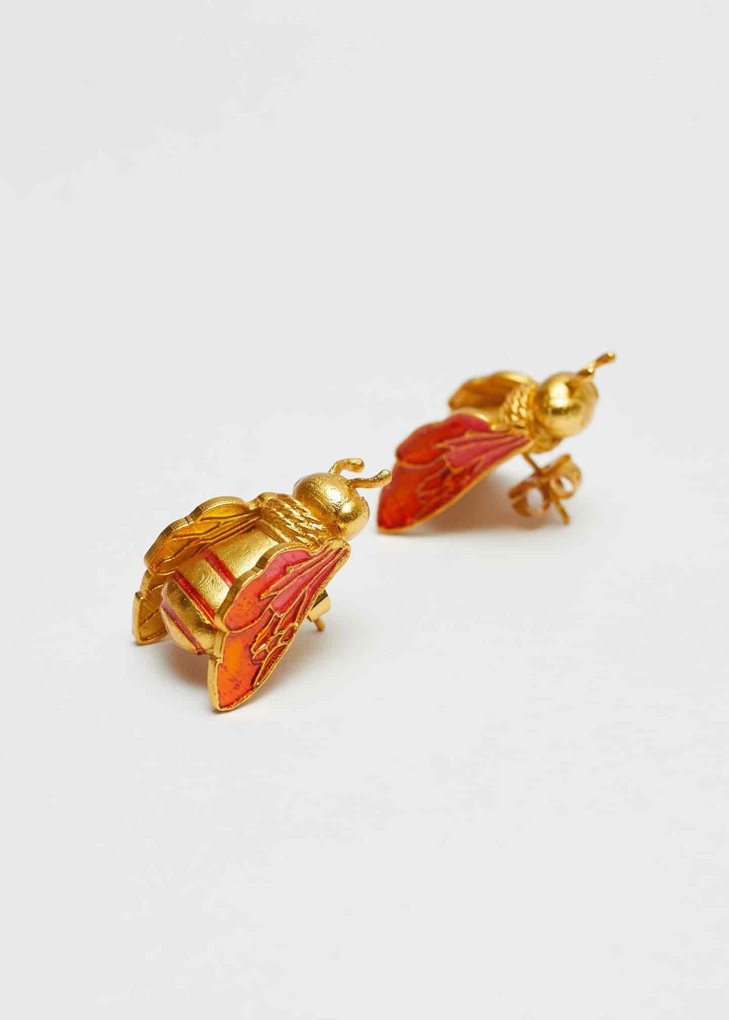 Aretes The Queen Bee Naranja - miniatura 1
