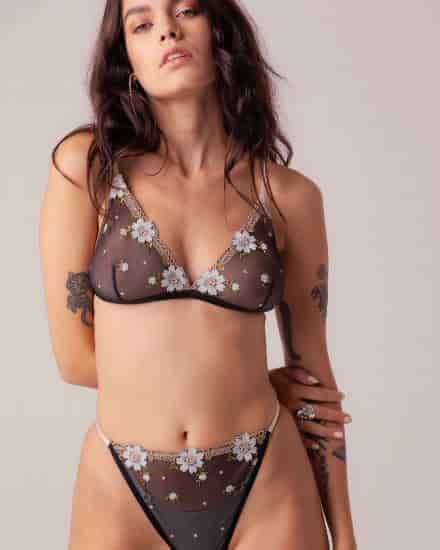 Floral Bralette + Panty Set - miniatura 1