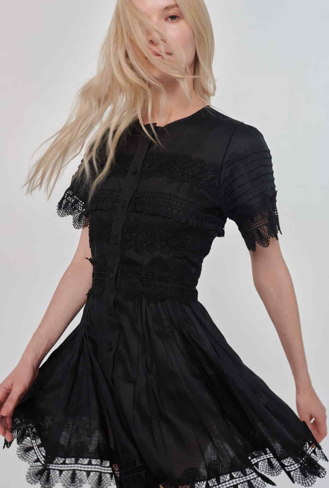 VIOLETTA DRESS BLACK - miniatura 5