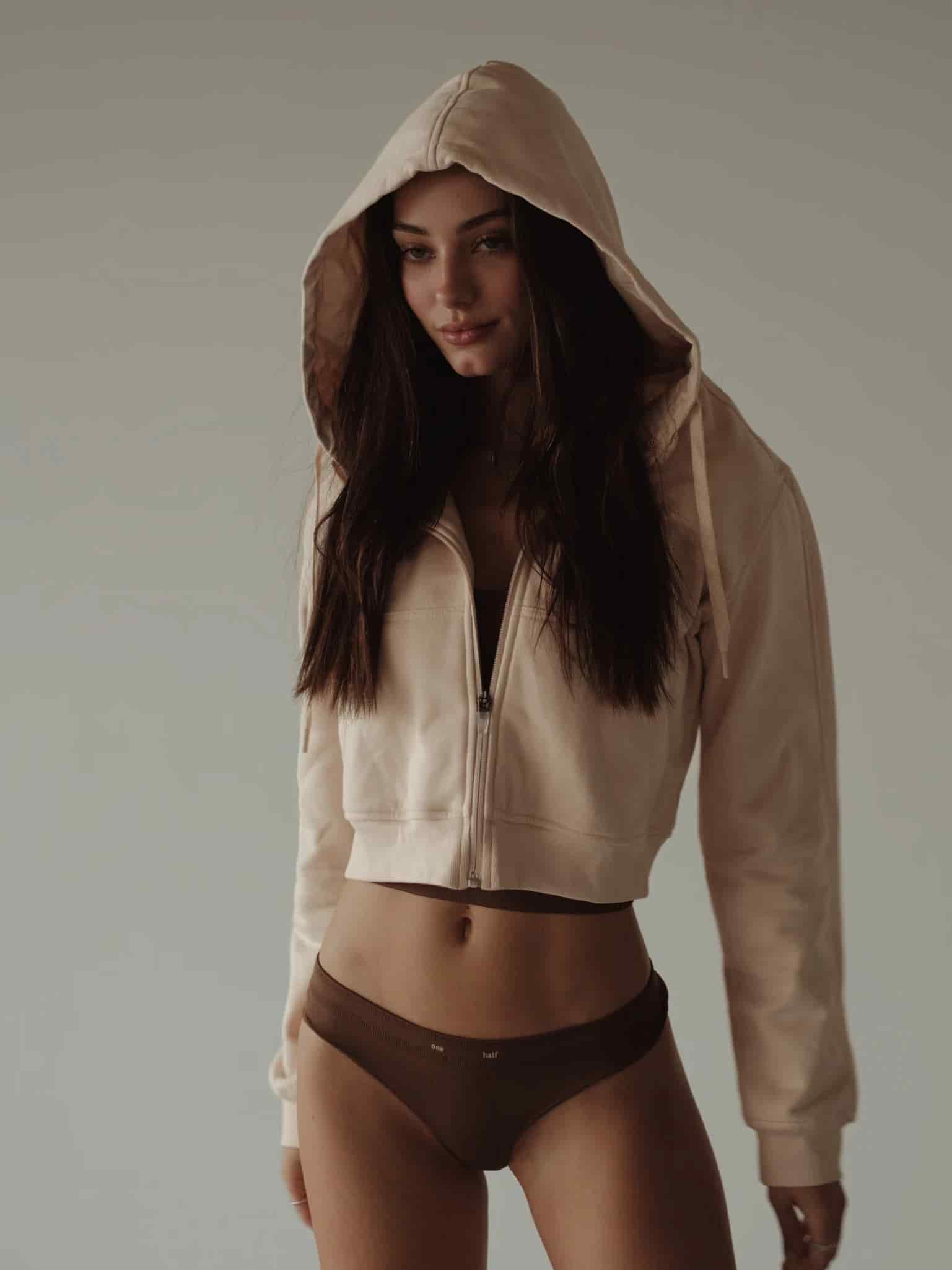 STRETCHY SEAMLESS THONG - SEPIA - miniatura 2