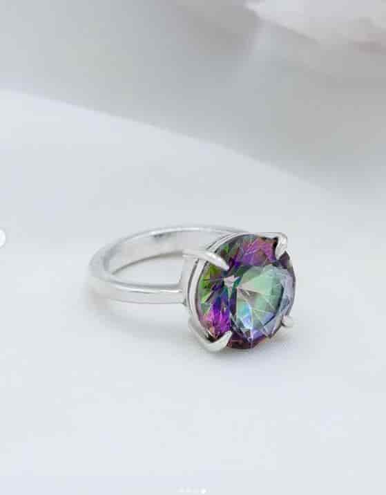 Anillo Topacio Mistico Redondo - miniatura 3