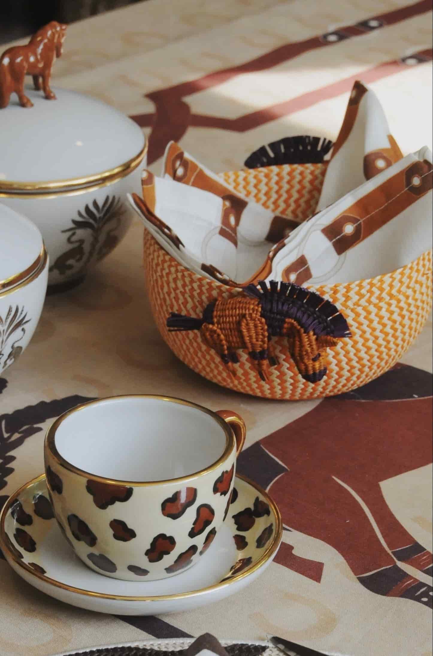 Horse Iraca Bread Basket - Terra & Purple - miniatura 3