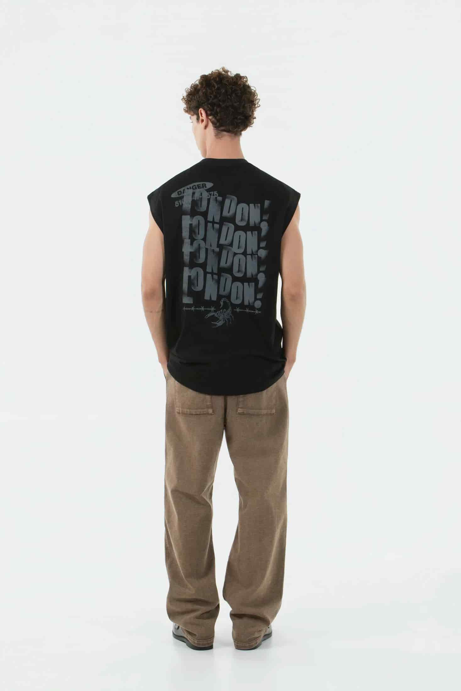 CAMISETA MANGA SISA COLOR NEGRO - miniatura 5