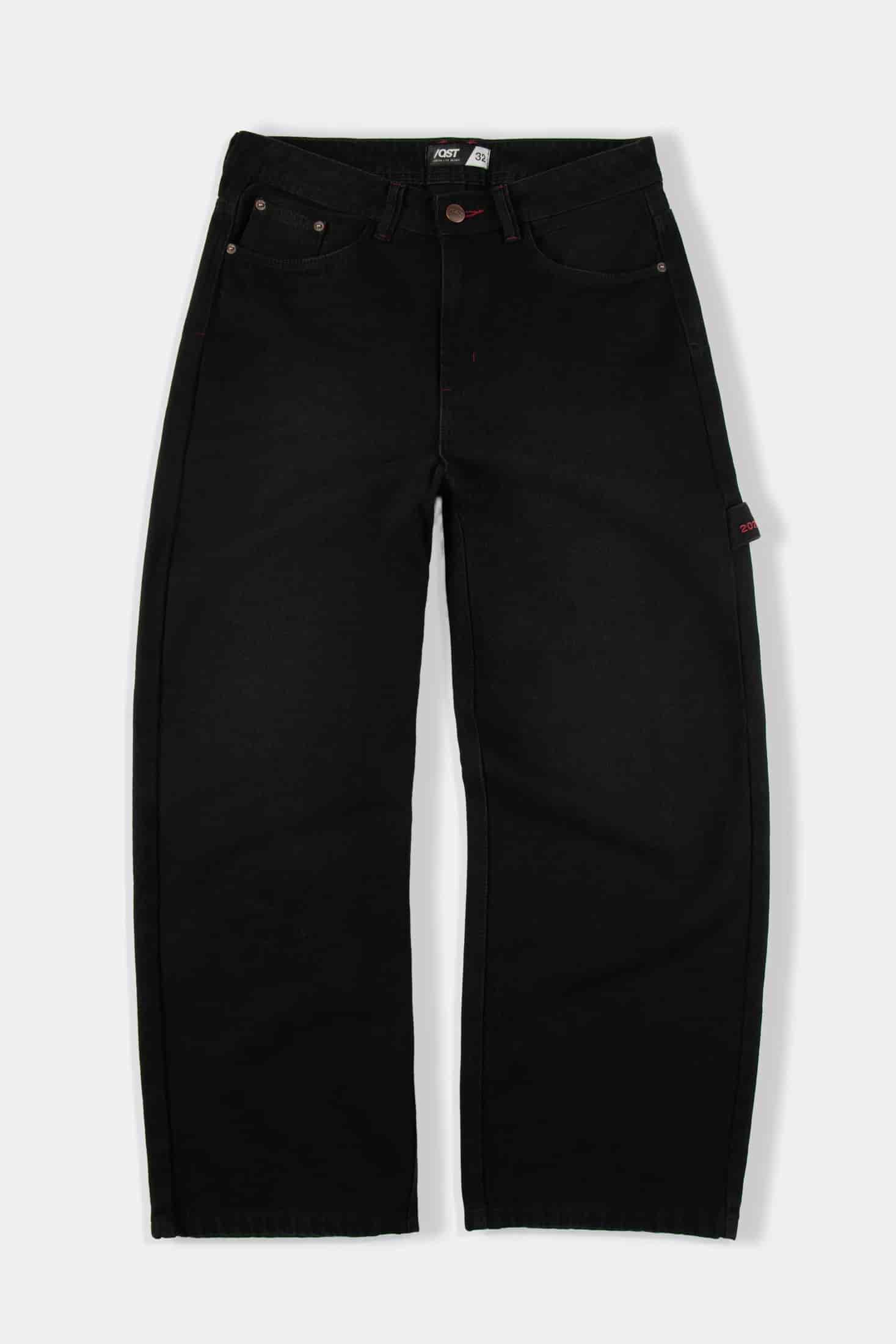 JEAN 5 BOLSILLOS COLOR NEGRO - miniatura 1