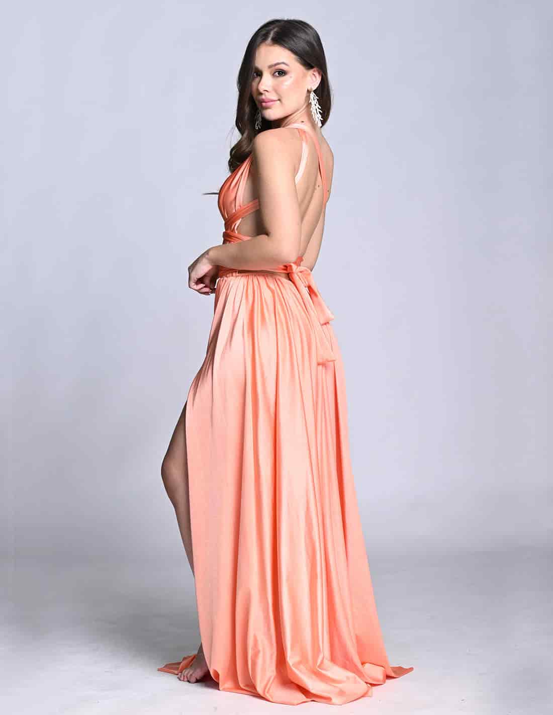 Vestido Plutón Salmon - miniatura 6