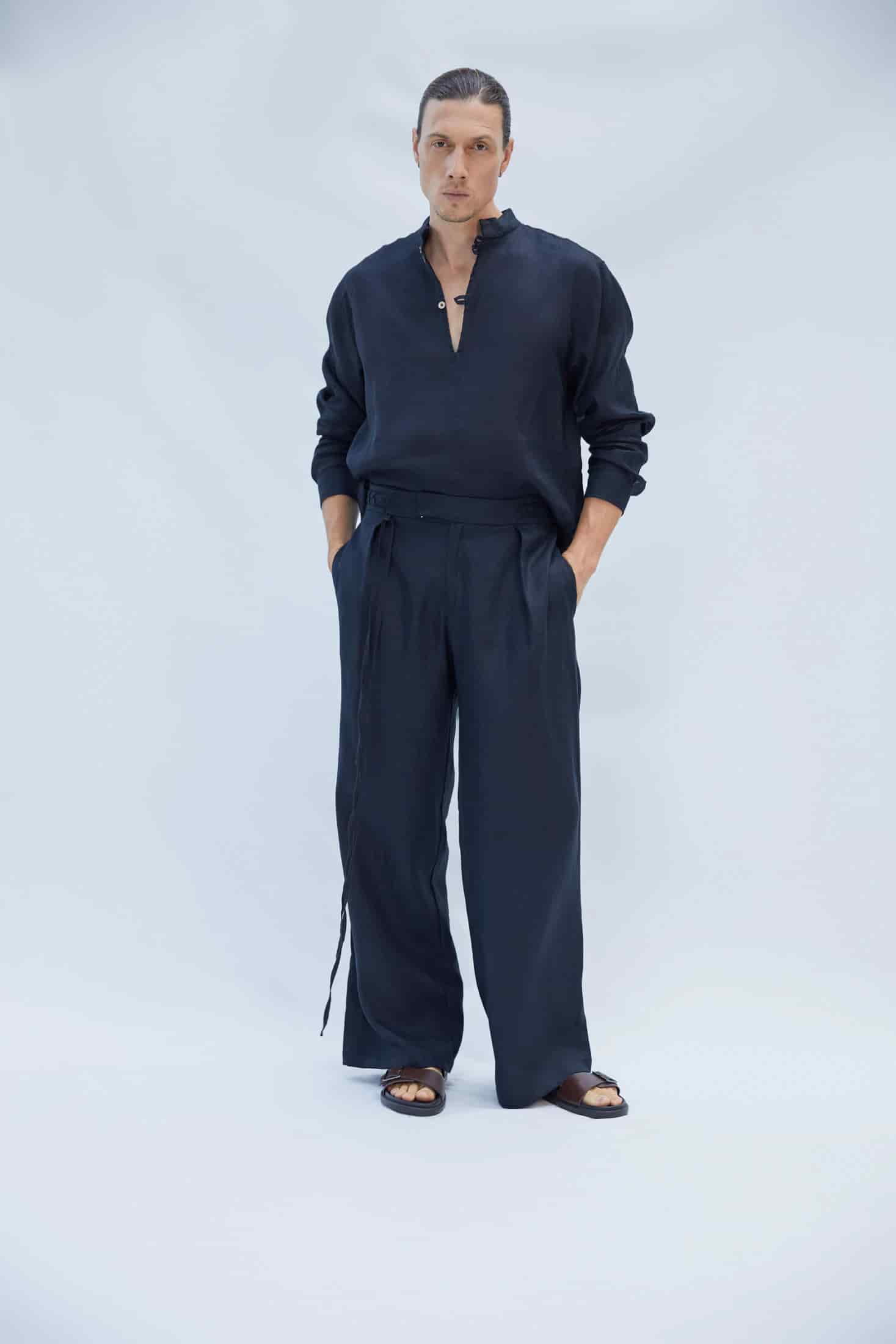 JULES PANTS BLACK - miniatura 1