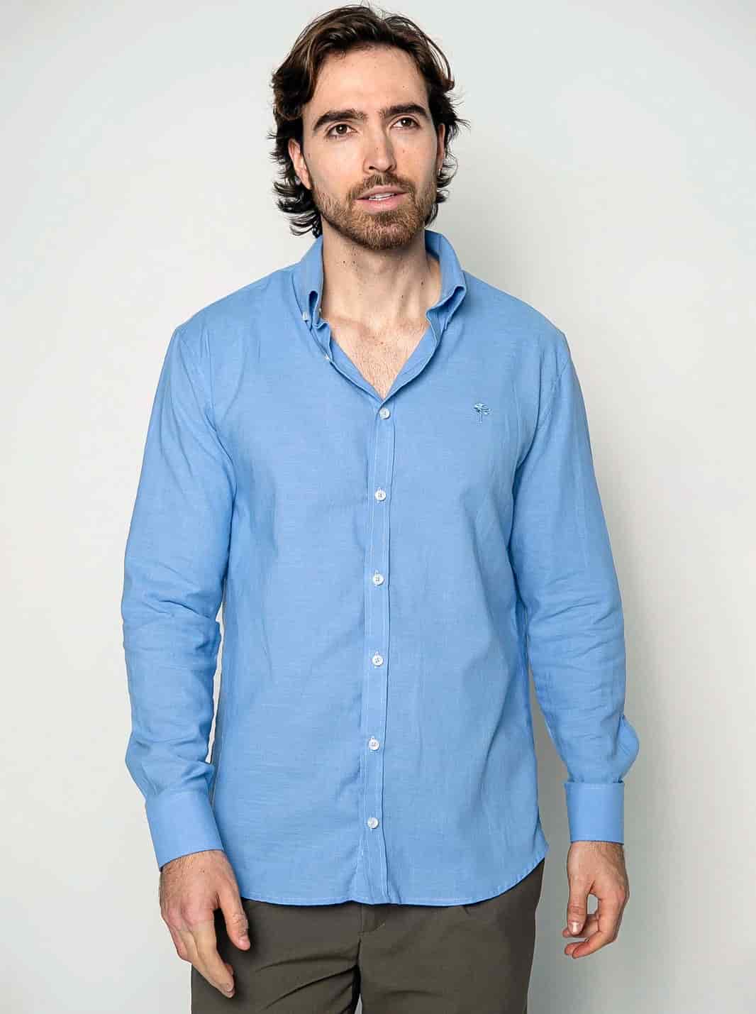 CAMISA ARMONÍA BORDADA LINO ALGODÓN | HOMBRE - miniatura 3