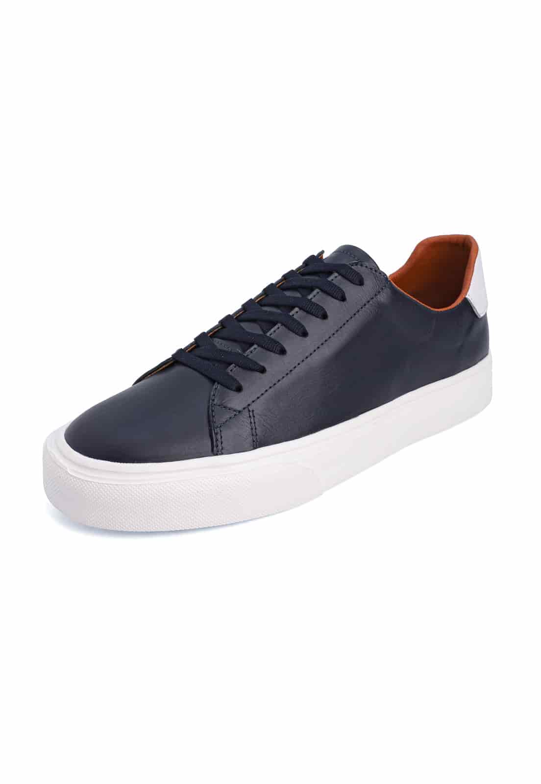 Tenis azules suela blanca talón blanco - miniatura 1