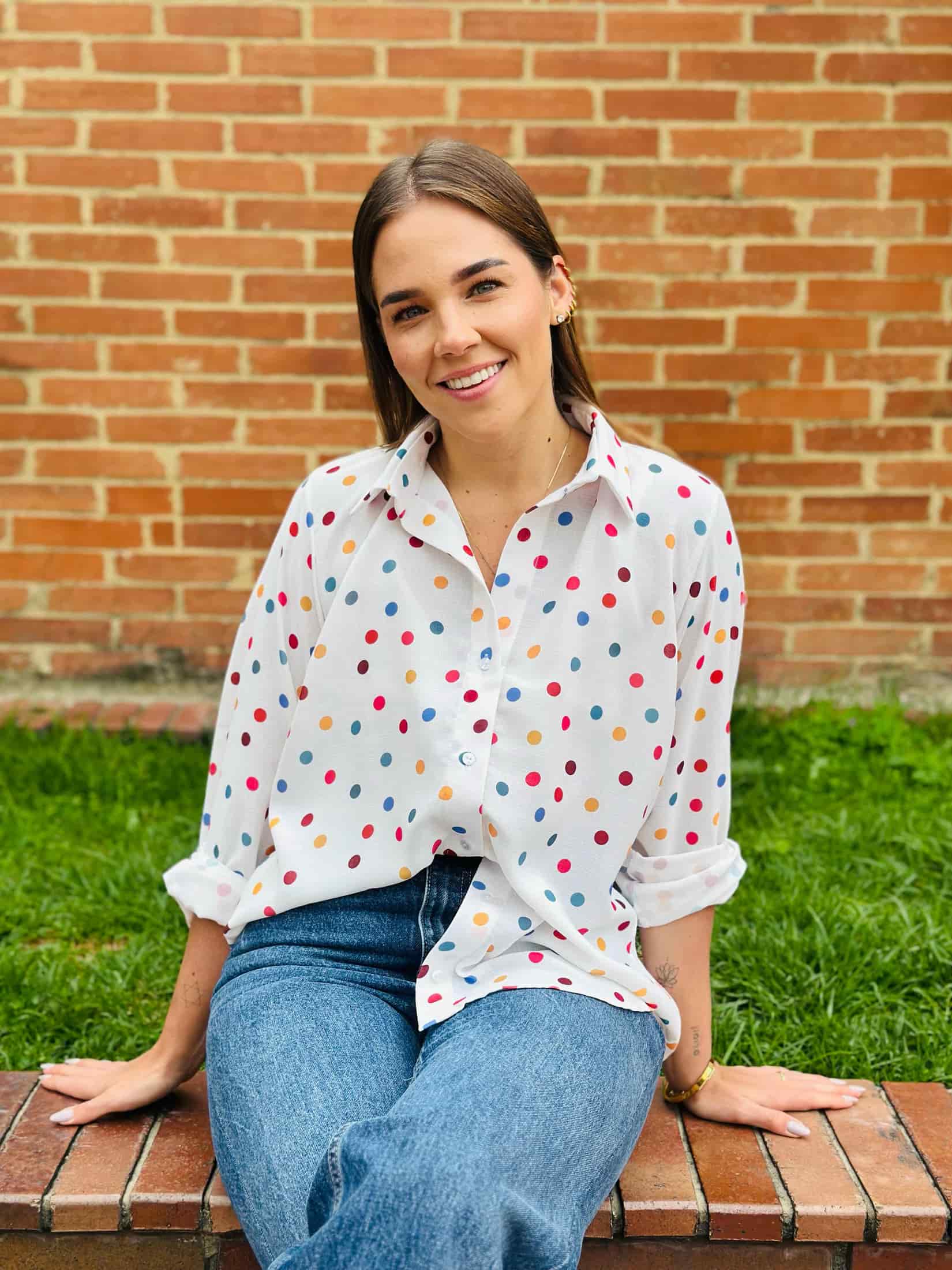 CAMISA ADELAIDA JUMPING DOTS FUN COLORS - miniatura 1