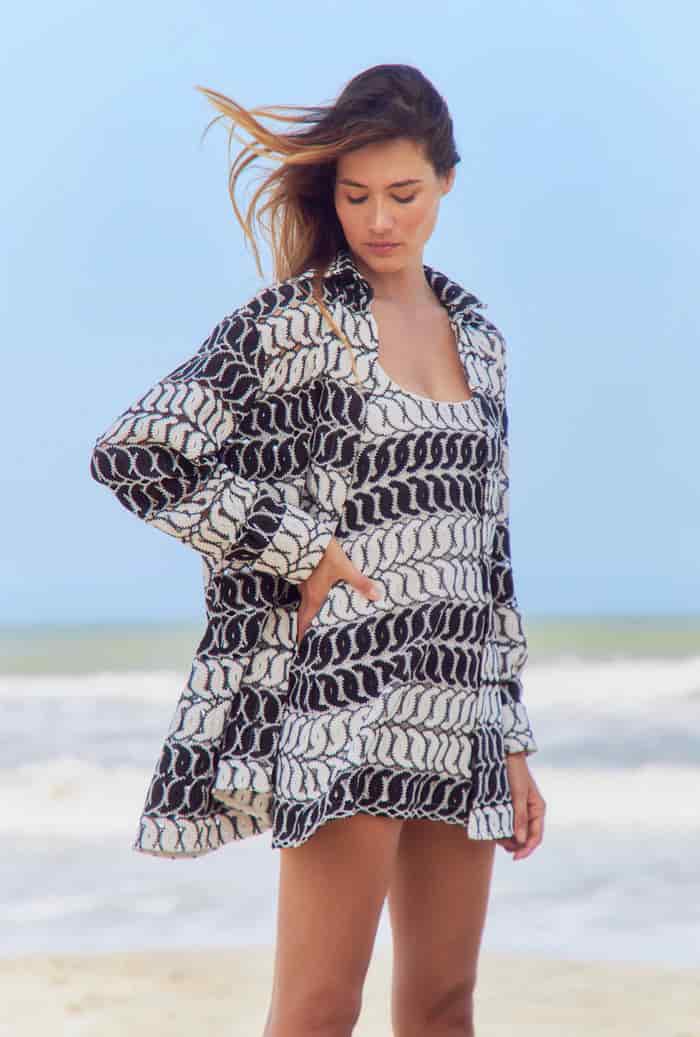 PARAMO SHIRT BLACK/WHITE - miniatura 3