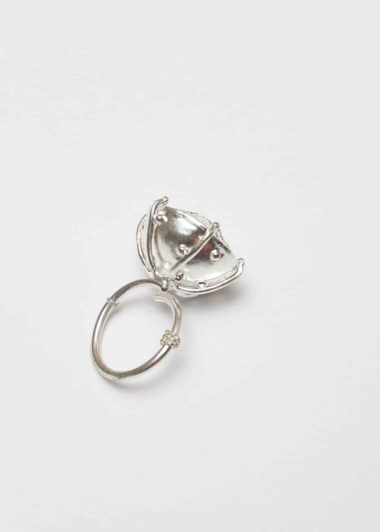 Anillo sombrerito maxi Plata - miniatura 3