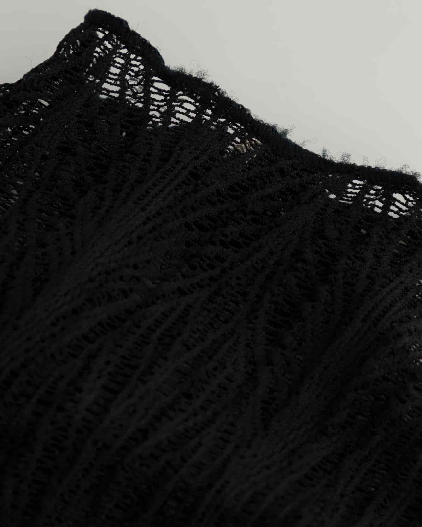 Basics Turtle Neck Top Transparent Black - miniatura 12