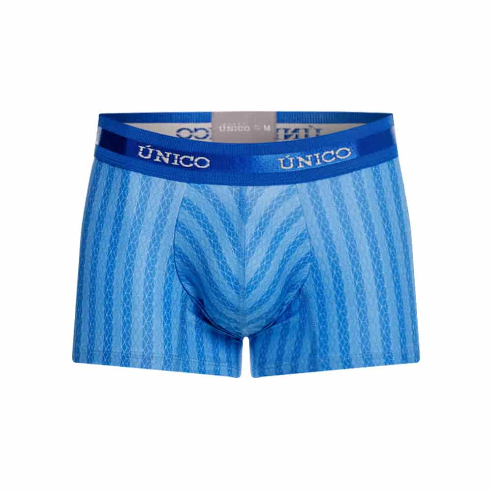 BOXER CORTO CISELADO AZUL - miniatura 2