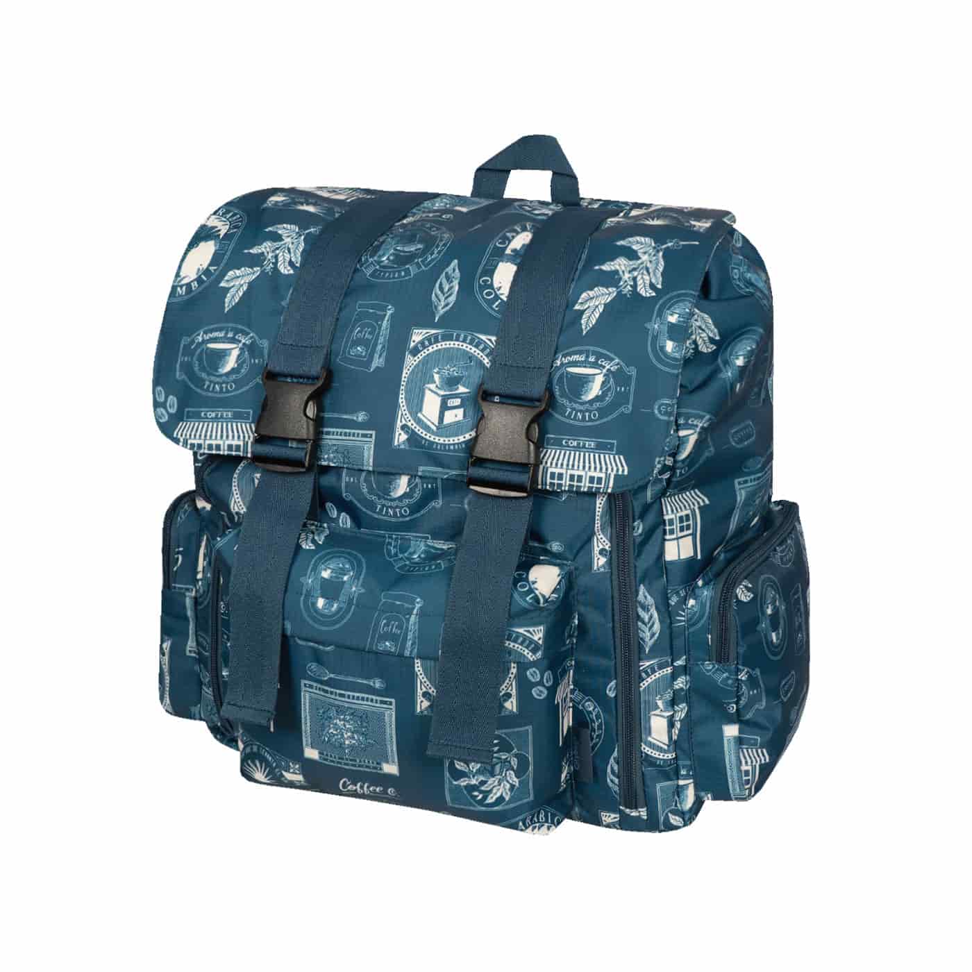 Morral Mochilero Pequeno  ULTRA Estampado Cafetero Citybags Multicolor - miniatura 1