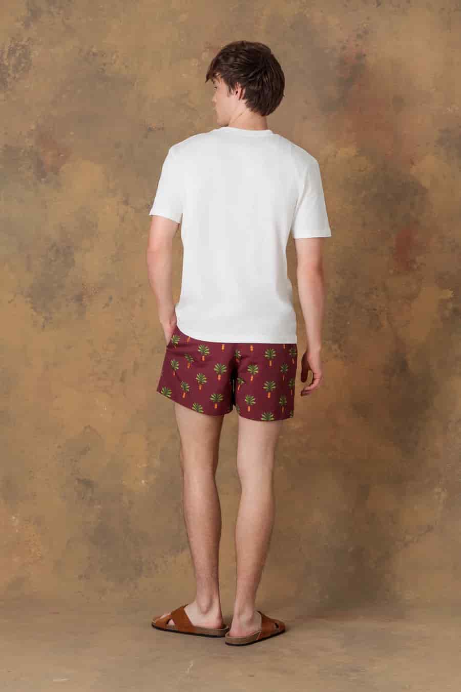 Men's cotton t-shirt thalos white - miniatura 6