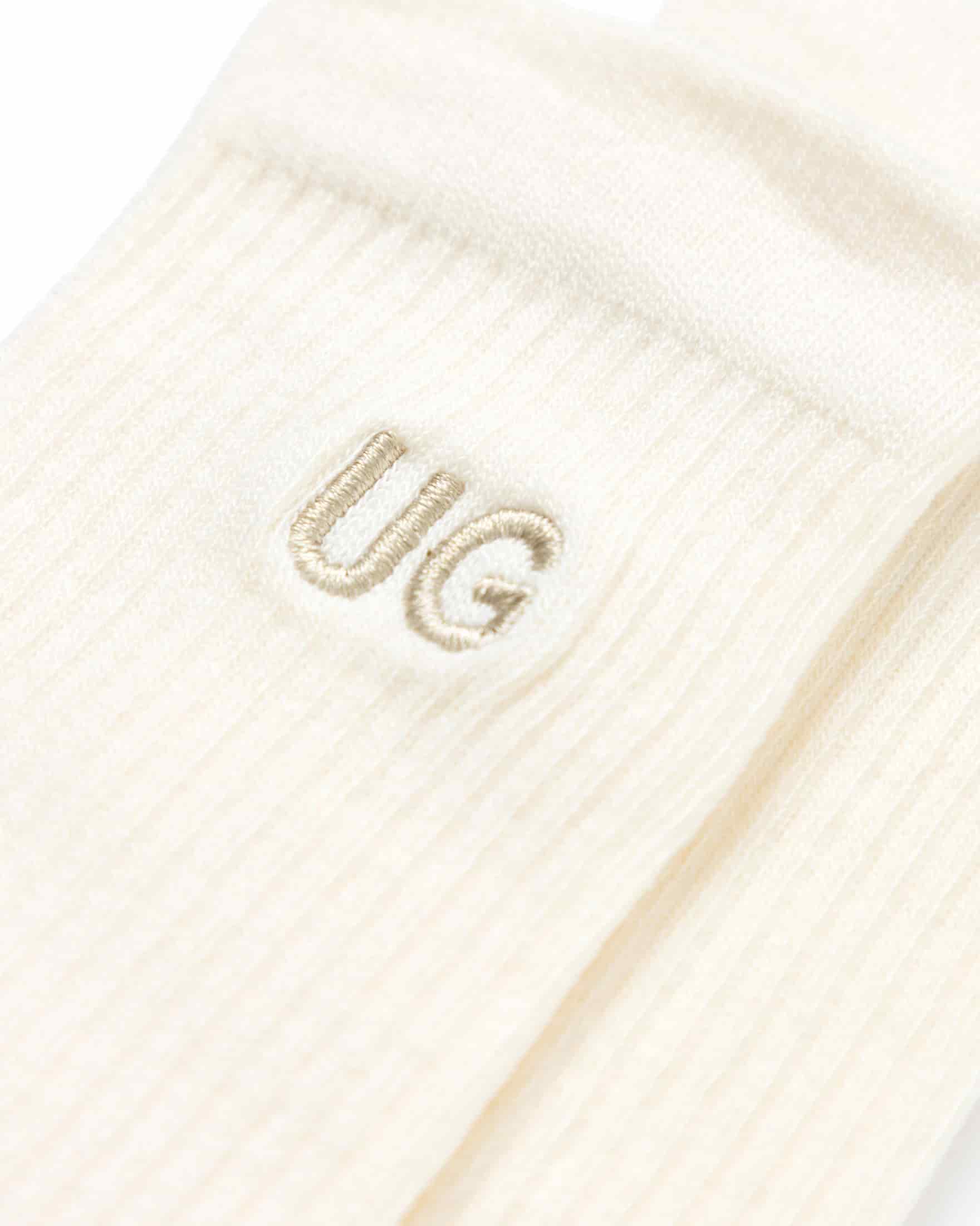 Basics Embroidered UG Socks Cream - miniatura 2
